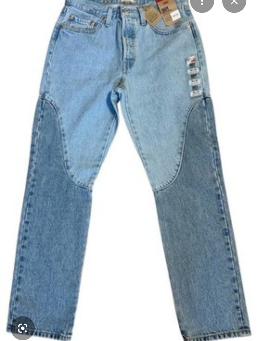 Levi's 501 Womens Light Blue Carpenter Jeans
